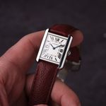 Cartier Tank Solo WSTA0030 (Unknown (random serial)) - White dial 31 mm Steel case (5/6)
