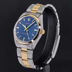 Rolex Oyster Perpetual 1002 (1969) - Blue dial 34 mm Gold/Steel case (3/7)