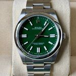 Rolex Oyster Perpetual 41 124300 (2024) - Green dial 41 mm Steel case (2/7)