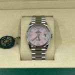 Rolex Day-Date 36 128236 (2024) - Pink dial 36 mm Platinum case (5/8)