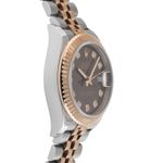 Rolex Lady-Datejust 279171 (2021) - Brown dial 28 mm Gold/Steel case (5/7)