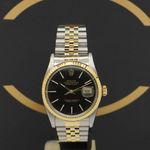 Rolex Datejust 36 16013 (1982) - Zwart wijzerplaat 36mm Goud/Staal (1/6)