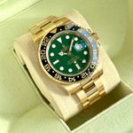 Rolex GMT-Master II 116718LN (2009) - Green dial 40 mm Yellow Gold case (3/8)