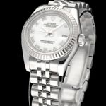 Rolex Lady-Datejust 179174 (2006) - White dial 26 mm Steel case (7/8)