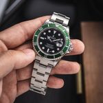 Rolex Submariner Date 16610LV (2009) - Zwart wijzerplaat 40mm Staal (3/8)
