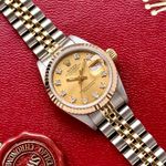 Rolex Lady-Datejust 69173G (1986) - Gold dial 26 mm Gold/Steel case (5/8)