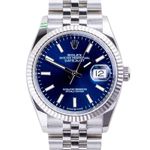 Rolex Datejust 36 126234 (2026) - Blue dial 36 mm Steel case (3/8)