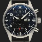 IWC Pilot Chronograph IW378001 (2022) - Zwart wijzerplaat 43mm Staal (2/8)