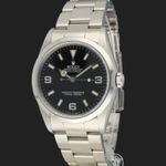 Rolex Explorer 14270 (1999) - Zwart wijzerplaat 36mm Staal (1/8)