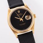 Rolex Datejust 36 16018 (1981) - Black dial 36 mm Yellow Gold case (3/8)