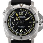 Panerai Luminor Submersible 1950 Depth Gauge PAM00193 (2009) - Zwart wijzerplaat 47mm Staal (2/7)