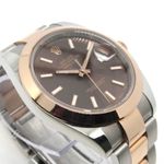Rolex Datejust 41 126301 (2016) - Brown dial 41 mm Gold/Steel case (5/6)