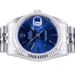 Rolex Datejust 36 16234 (1990) - Blue dial 36 mm Steel case (5/8)