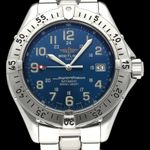 Breitling Superocean A17040 (1999) - Blauw wijzerplaat 41mm Staal (1/8)