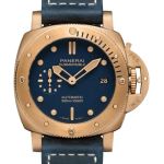 Panerai Luminor Submersible PAM01074 (2026) - Blauw wijzerplaat 42mm Brons (1/1)