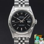 Rolex Datejust 1601 (1974) - Black dial 36 mm Steel case (1/8)