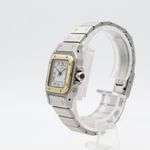 Cartier Santos 1170902 (1990) - Wit wijzerplaat 24mm Goud/Staal (3/8)