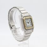 Cartier Santos 1170902 (1990) - Wit wijzerplaat 24mm Goud/Staal (2/8)