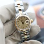 Rolex Lady-Datejust 69173 (Onbekend (willekeurig serienummer)) - Champagne wijzerplaat 26mm Goud/Staal (6/8)