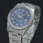 Rolex Oyster Perpetual Date 15200 (2002) - Blauw wijzerplaat 34mm Staal (6/7)