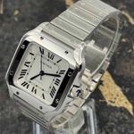 Cartier Santos WSSA0029 (2026) - Silver dial 35 mm Steel case (6/8)