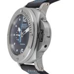 Panerai Luminor Submersible 1950 3 Days Automatic PAM00614 (Onbekend (willekeurig serienummer)) - Zwart wijzerplaat 47mm Titanium (5/8)
