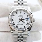 Rolex Datejust 36 116234 (2007) - Wit wijzerplaat 36mm Staal (7/8)