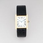 Cartier Tank Solo 2742 (2011) - White dial 27 mm Yellow Gold case (1/8)