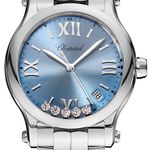 Chopard Happy Sport 278582-3008 (2026) - Blauw wijzerplaat 36mm Staal (1/1)