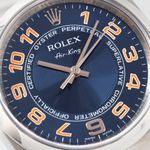 Rolex Oyster Perpetual 34 114200 (2007) - Blue dial 34 mm Steel case (4/7)