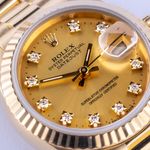Rolex Lady-Datejust 69178 (1987) - Champagne dial 26 mm Yellow Gold case (2/8)
