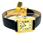 Cartier Tank Vermeil 5057001 (Unknown (random serial)) - Yellow dial 20 mm Silver case (2/8)