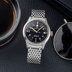 IWC Pilot Mark IW324102 (Onbekend (willekeurig serienummer)) - Zwart wijzerplaat 36mm Staal (1/8)