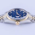 Rolex Datejust 36 16013 (1986) - Blue dial 36 mm Gold/Steel case (5/8)