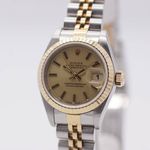 Rolex Lady-Datejust 69173 (1991) - Champagne dial 26 mm Gold/Steel case (3/8)