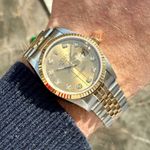 Rolex Datejust 36 16233 (1995) - Gold dial 36 mm Gold/Steel case (5/8)