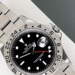 Rolex Explorer II 16570 (1999) - Zwart wijzerplaat 40mm Staal (3/8)