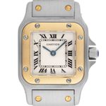 Cartier Santos 0902 (1994) - White dial 24 mm Gold/Steel case (1/7)