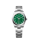 Rolex Oyster Perpetual 31 277200 (2022) - Green dial 31 mm Steel case (1/8)