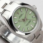 Rolex Oyster Perpetual 28 276200 (2026) - Green dial 28 mm Steel case (3/8)