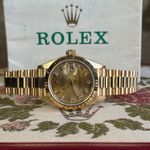Rolex Lady-Datejust 69178 (1991) - Champagne dial 26 mm Yellow Gold case (2/8)