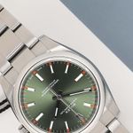 Rolex Oyster Perpetual 34 114200 (2020) - Green dial 34 mm Steel case (4/7)