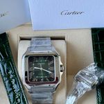 Cartier Santos WSSA0062 (2024) - Green dial 40 mm Steel case (7/7)