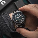 TAG Heuer Autavia WBE5190.FC8268 (2020) - Green dial 42 mm Bronze case (2/8)