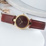 Cartier Ronde Vermeil unknown (1990) - Red dial 24 mm Gold/Steel case (2/8)