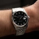 Rolex Datejust 36 16234 (1989) - Black dial 36 mm Steel case (6/7)