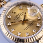 Rolex Lady-Datejust 69173 (1988) - Champagne dial 26 mm Gold/Steel case (2/8)