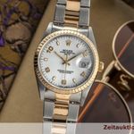 Rolex Oyster Perpetual Date 15223 (Unknown (random serial)) - White dial 34 mm Gold/Steel case (3/8)