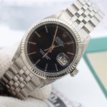 Rolex Datejust 1601 (Onbekend (willekeurig serienummer)) - Zwart wijzerplaat 36mm Staal (1/8)