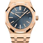 Audemars Piguet Royal Oak Selfwinding 15510OR.OO.1320OR.01 (2025) - Blue dial 41 mm Rose Gold case (1/1)